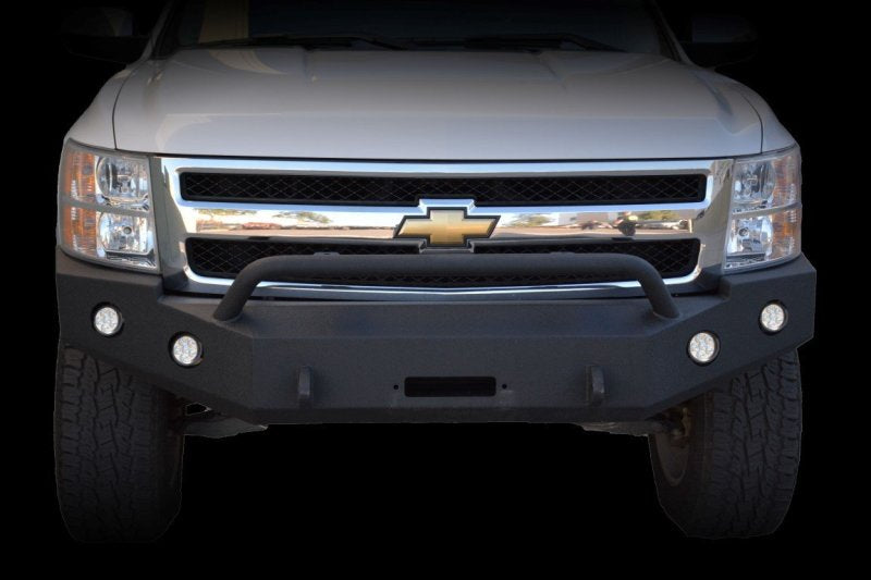 DV8 Offroad 07-13 Chevrolet Silverado 1500 Front Bumper - Black Powdercoat Bumpers - Steel DV8 Offroad