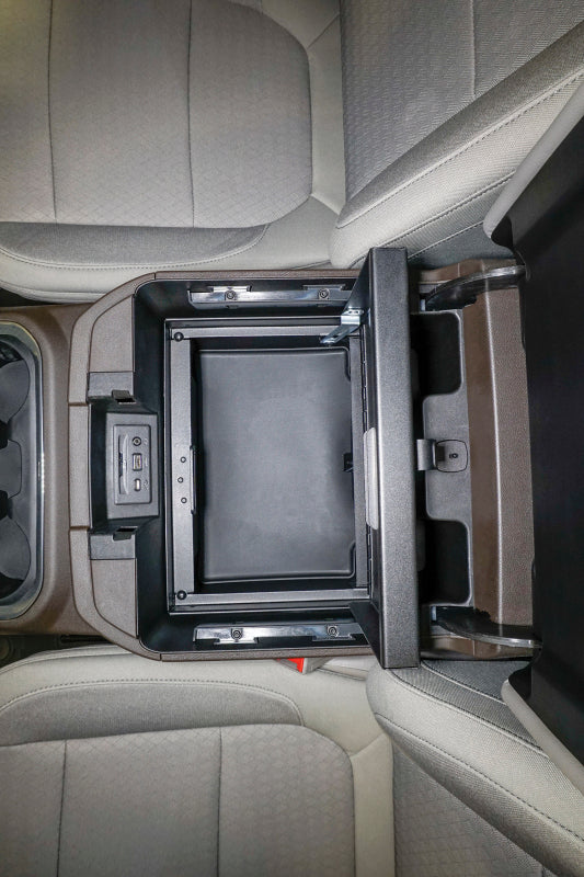Tuffy Console Safe W/ Keyed Lock For Chevrolet Silverado And Gmc Sierra W/ Flow Thru Console Cargo Boxes & Bags Tuffy Products