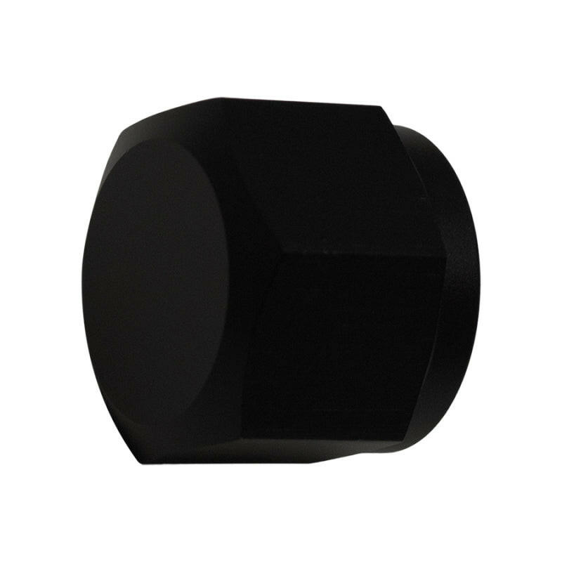 DeatschWerks 10AN Female Flare Cap - Anodized Matte Black Fitting Caps DeatschWerks