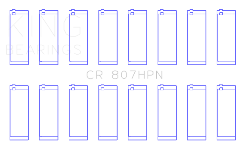 King Engine Bearings Chevy LS1 / LS6 / LS3 (Size STDX) Performance Rod Bearing Set Bearings King Engine Bearings