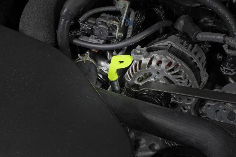 PERRIN 15-25 Subaru WRX & 13-25 BRZ/FR-S/86/GR86 Dipstick Handle P Style - Neon Yellow Dipsticks Perrin Performance