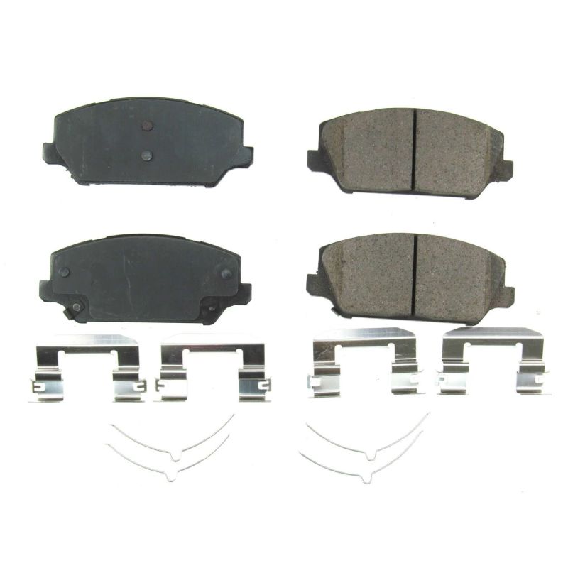 Power Stop 17-18 Kia Cadenza Front Z17 Evolution Ceramic Brake Pads w/Hardware Brake Pads - OE PowerStop