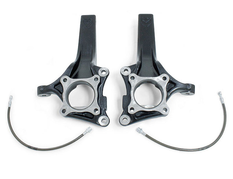 MaxTrac 09-18 Ford F-150 2WD 4-4.5in Front Lift Spindles w/Extended DOT Compliant Brake Lines Steering Knuckles & Spindles Maxtrac