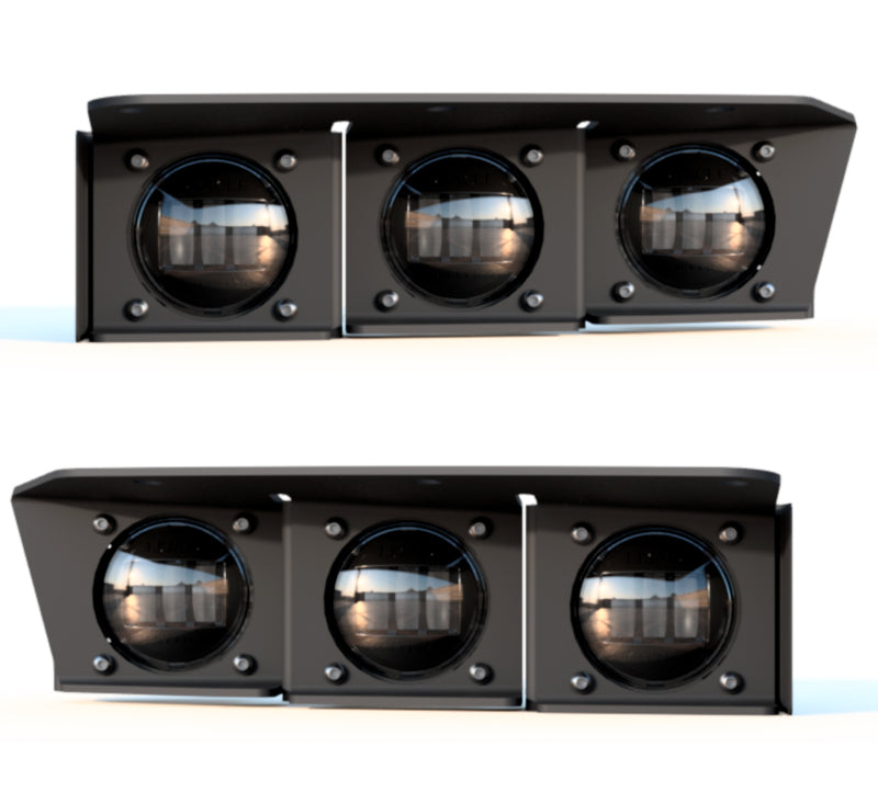 ORACLE Lighting 21-22 Ford Bronco Triple LED Fog Light Kit for Steel Bumper - Yellow Fog Lights ORACLE Lighting