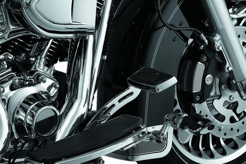Kuryakyn Extended Brake Pedal Girder 08-13 Touring Chrome Pedals Kuryakyn