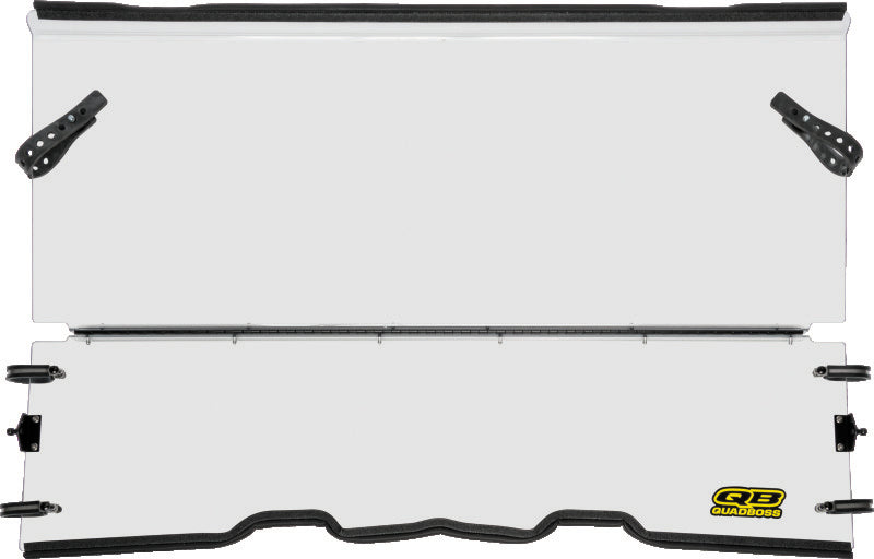 QuadBoss 10-14 Polaris Ranger 400 Folding Windshield Windshields QuadBoss