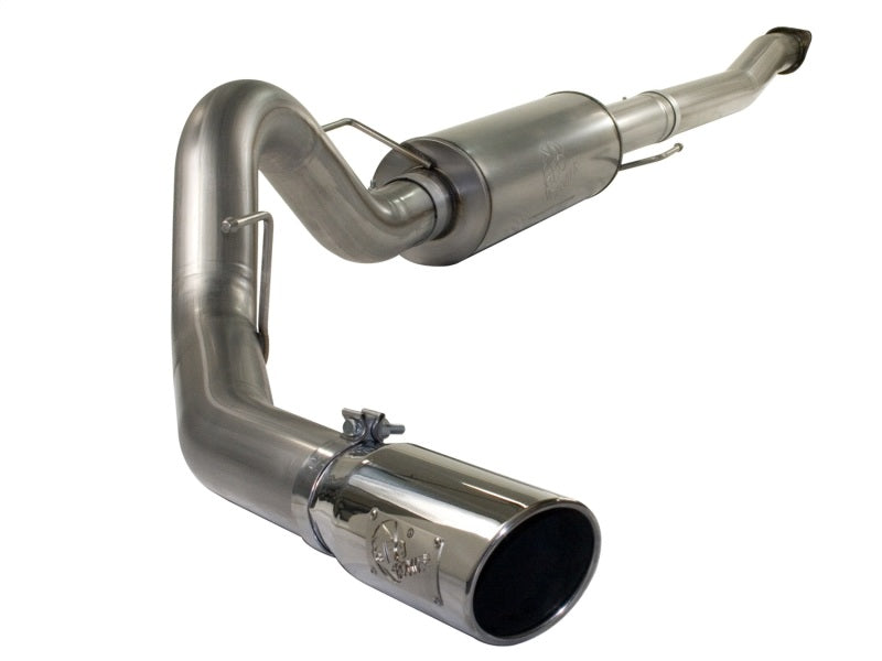 aFe MACHForce XP Exhaust Cat-Back SS-409 4in Polished Tip 11-12 Ford F-150 EcoBoost V6-3.5L (tt) Catback aFe
