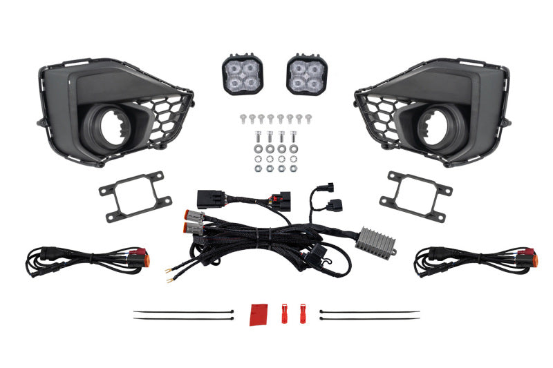 Diode Dynamics 2030 Ford Mustang GT SS3 Add-On Fog Lamp Kit White Max Light Bars & Cubes Diode Dynamics