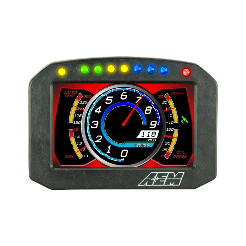 AEM CD-5 Carbon Flush Digital Dash Display Gauges AEM