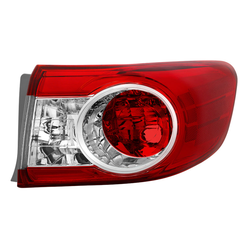 xTune 11-13 Toyota Corolla Passenger Side Tail Light Outer - OEM Right Tail Lights SPYDER