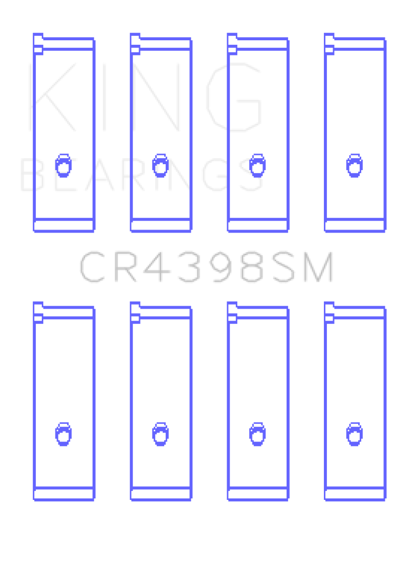 King Engine Bearings Honda L13A4/L15A (Size 0.5) Connecting Rod Bearing Set Bearings King Engine Bearings