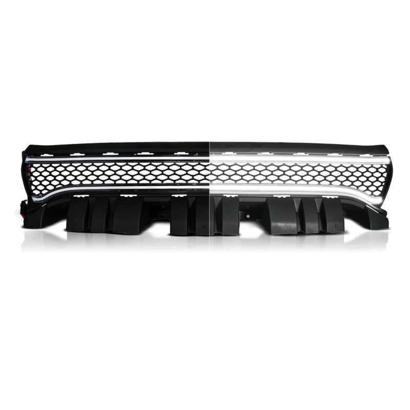 ANZO 15-23 Dodge Charger Black LED Grille w/ Initiation & Running Light/DRL Bar Lights Corner ANZO