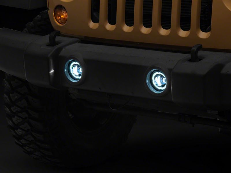 Raxiom 18-23 Jeep Wrangler JL Axial Series Angel Eye LED Fog Lights Headlights Raxiom