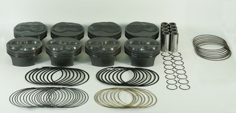 Mahle MS Chevrolet Small Block 395cid 4.165 x 1.062RCH 9.0cc 13.7CR Pistons (Set of 8) Piston Sets - Forged - 8cyl Mahle