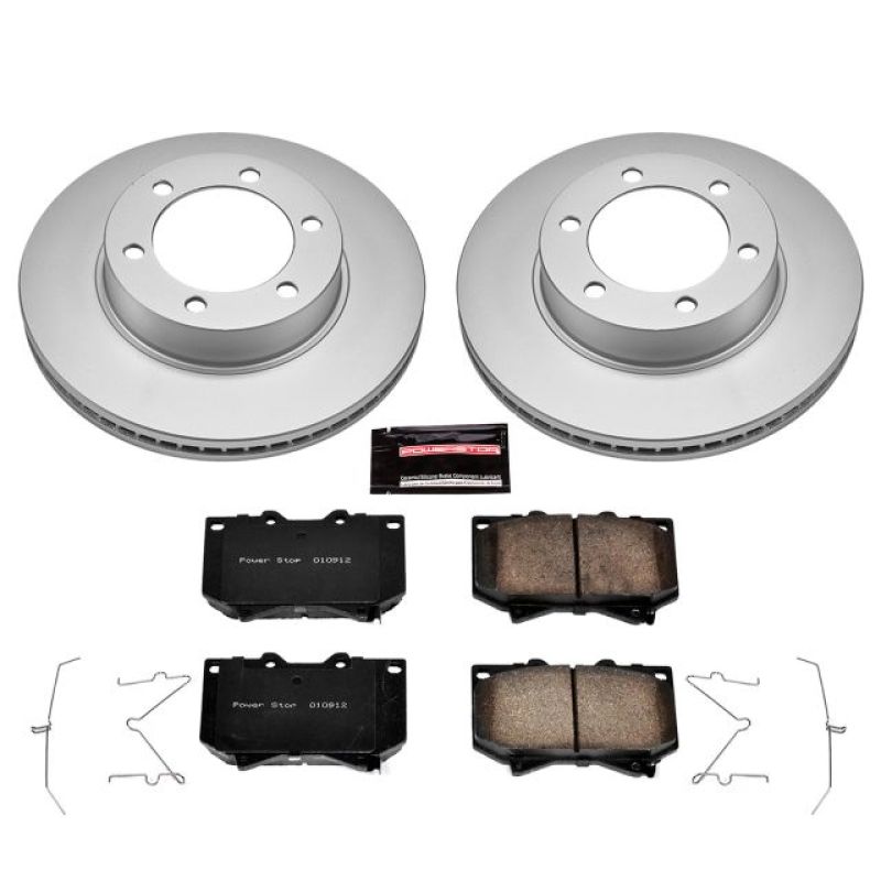 Power Stop 01-02 Toyota Sequoia Front Z17 Evolution Geomet Coated Brake Kit Brake Kits - Performance Blank PowerStop