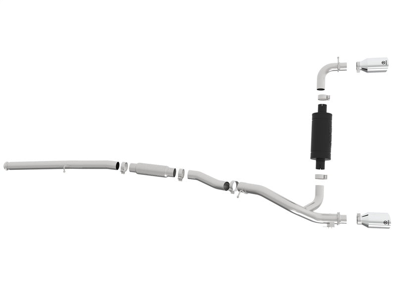 aFe Takeda 3in 304 SS Cat-Back Exhaust w/ Polished Tip 16-18 Ford Focus RS 2.3L (t) Catback aFe