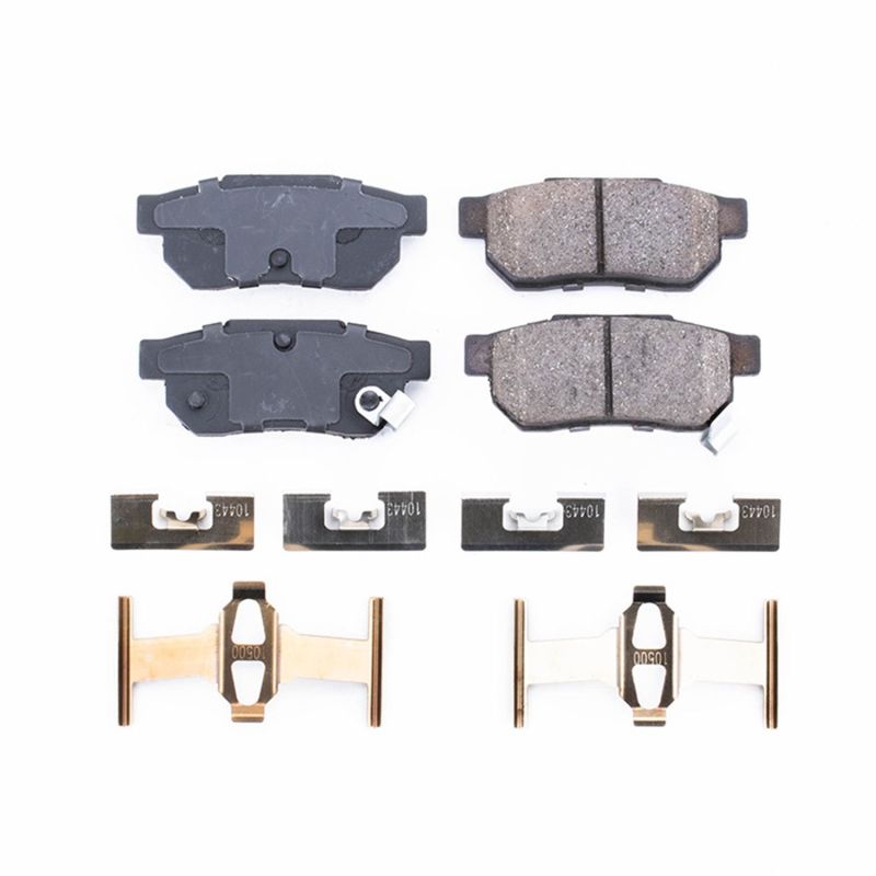 Power Stop 86-01 Acura Integra Rear Z17 Evolution Ceramic Brake Pads w/Hardware Brake Pads - OE PowerStop