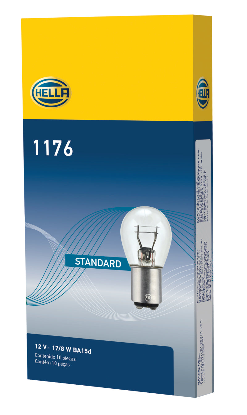 Hella BULB 1176 12V 17/8W BA15d S8 - Min Qty 10 (211656641) Bulbs Hella
