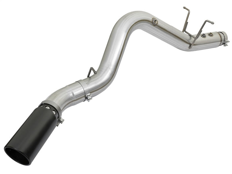 aFe ATLAS 5in DPF-Back Aluminized Steel Exhaust System GM Diesel Trucks 2017 V8 6.6L (td) L5P DPF Back aFe