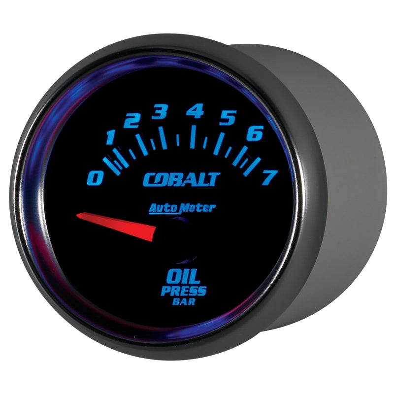 Autometer Cobalt 52mm 0-7 BAR Short Sweep Electric Oil Pressure Gauge Gauges AutoMeter