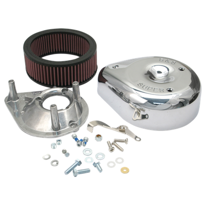 S&S Cycle 55-84 BT/57-85 Sportster Models Teardrop Air Cleaner Kit for S&S Super E/G Carb Air Intake Components S&S Cycle