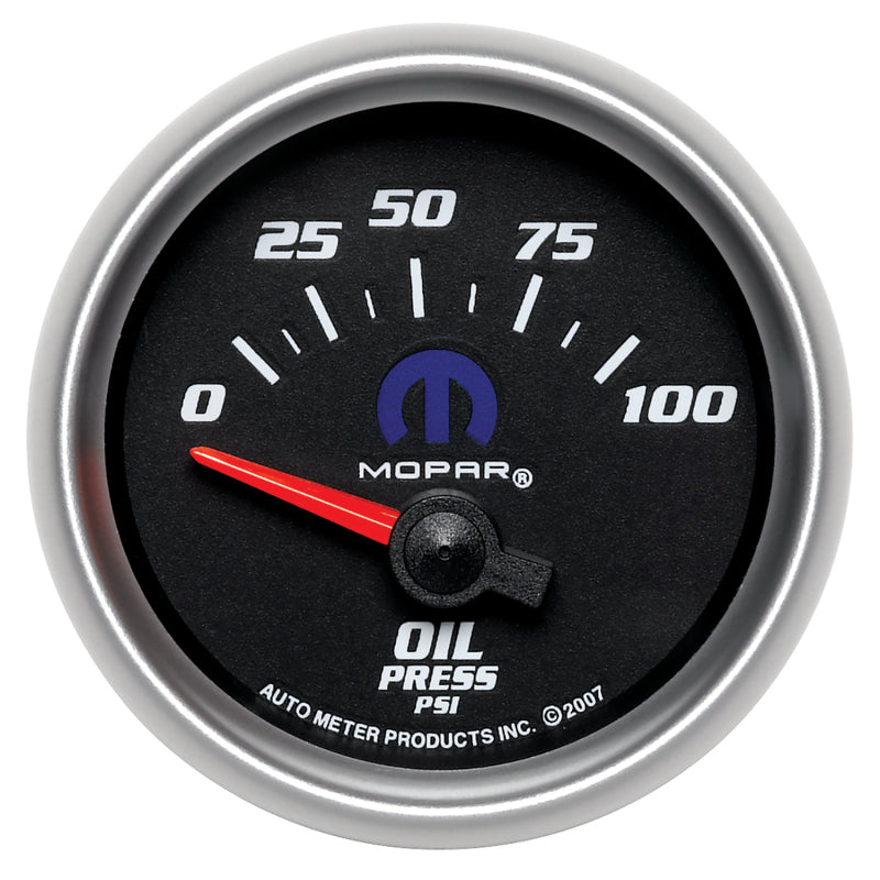 Autometer Mopar 52.4mm SSE 0-100 PSI Oil Pressure Gauge Gauges AutoMeter