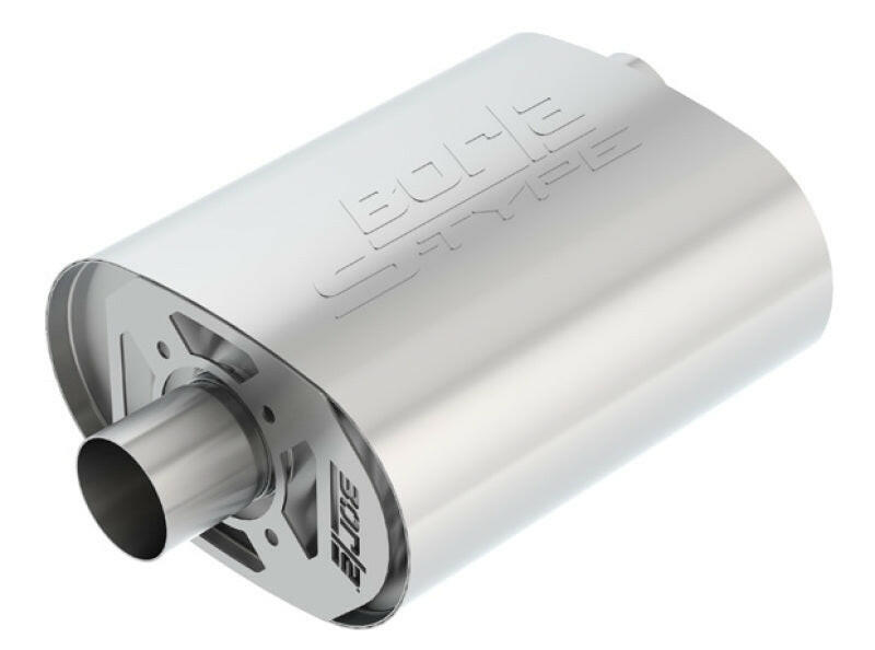Borla CrateMuffler Ford Coyote 5.0L S-Type 2.5in Offset/Center 12inx6inx10.34in Muffler Muffler Borla