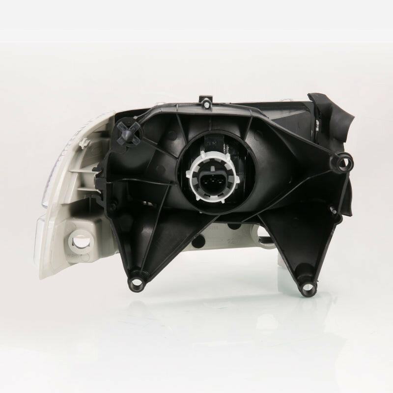 ANZO 1997-2004 Dodge Dakota Crystal Headlight Set Chrome Amber Headlights ANZO