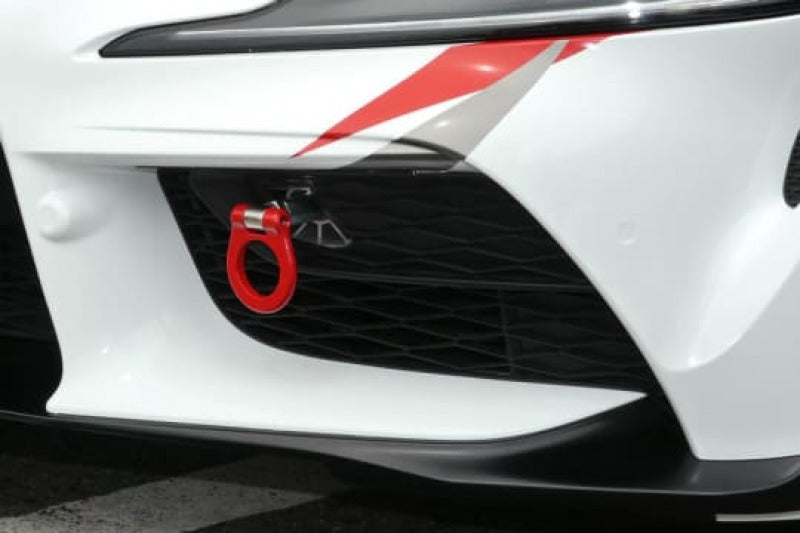 Cusco Folding Front Tow Hook 2020+ Toyota Supra (A90) 3.0L Turbo - Red Tow Hooks Cusco