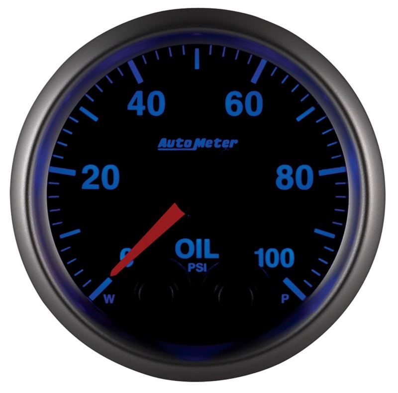 Autometer Elite 52mm Oil Pressure Peak and Warn Gauge w/ Electonic Control Gauges AutoMeter
