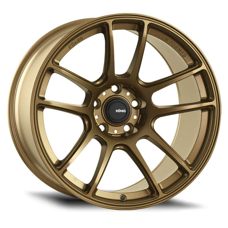 Konig Heliogram 18X8.5 5X108 ET42 Matte Bronze Knurled Bead Flow Formed Wheels - Cast Konig