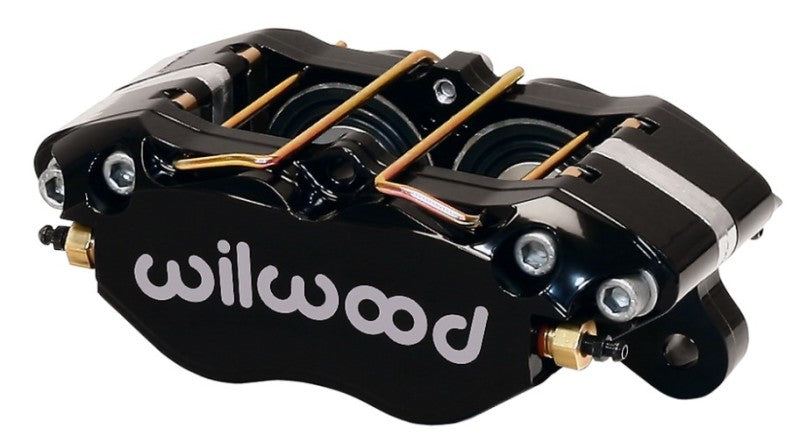 Wilwood Caliper-Dynapro Dust-Boot 5.25in Mount - Blk 1.75in Pistons .81in Disc Brake Calipers - Perf Wilwood