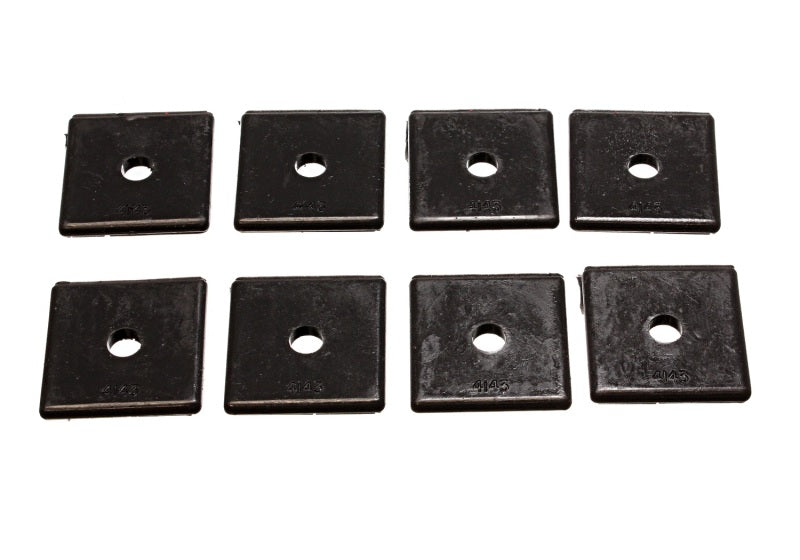 Energy Suspension Pad - Med - 2in SQ x 7/16in ID x 1/4in H - Black Bushing Kits Energy Suspension