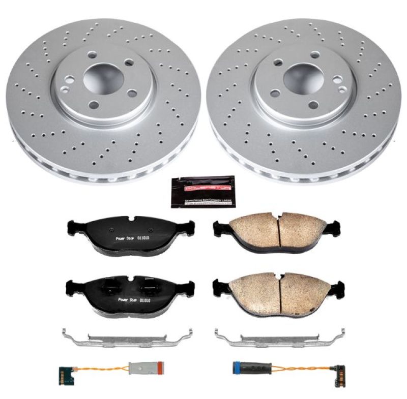Power Stop 04-05 Mercedes-Benz E500 Front Z23 Evolution Sport Coated Brake Kit Brake Kits - Performance D&S PowerStop