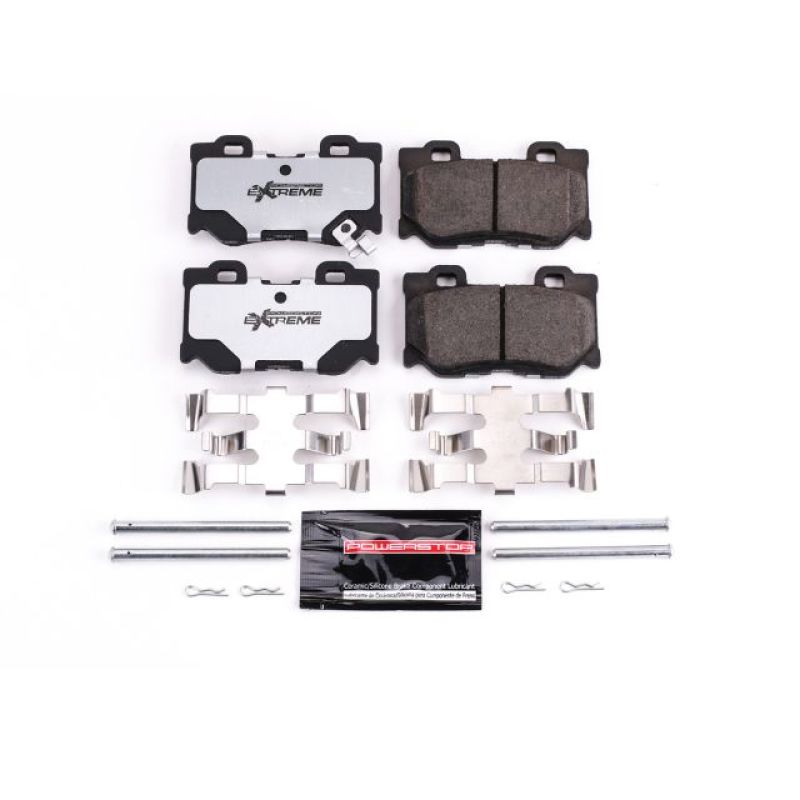 Power Stop 09-13 Infiniti FX50 Rear Z26 Extreme Street Brake Pads w/Hardware Brake Pads - Performance PowerStop