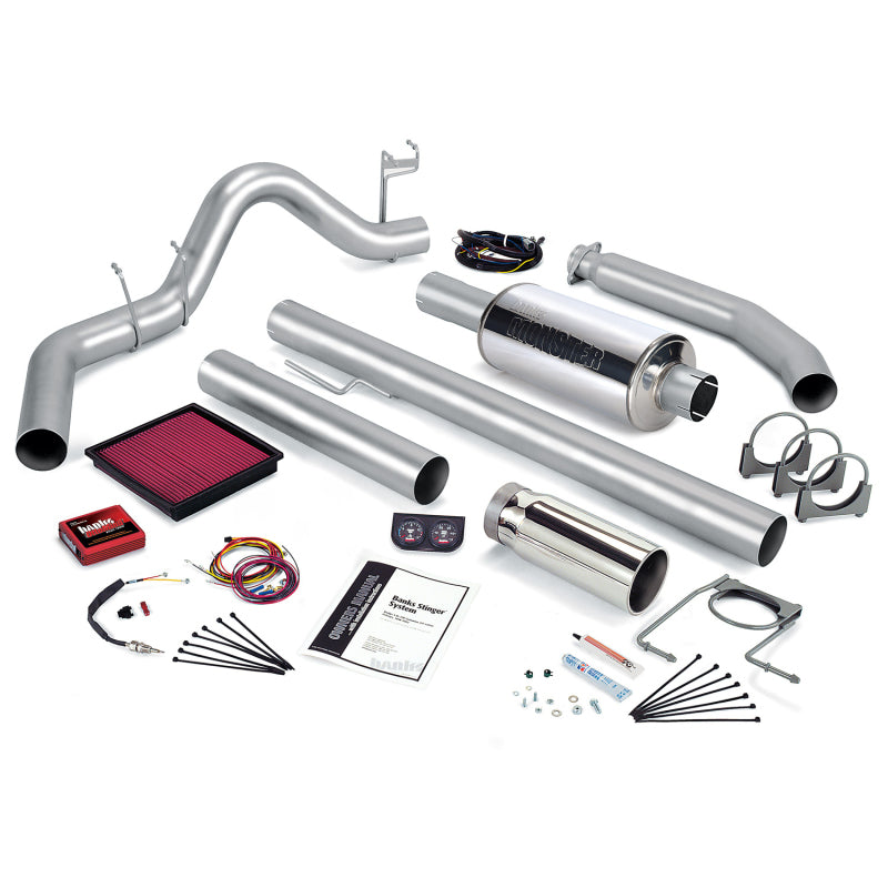 Banks Power 02 Dodge 5.9L 235Hp Ext Cab Stinger System - SS Single Exhaust w/ Chrome Tip Catback Banks Power
