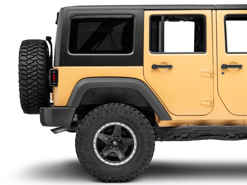 Raxiom 07-18 Jeep Wrangler JK Axial Series Lux LED Tail Lights- Blk Housing (Clear Lens) Tail Lights Raxiom