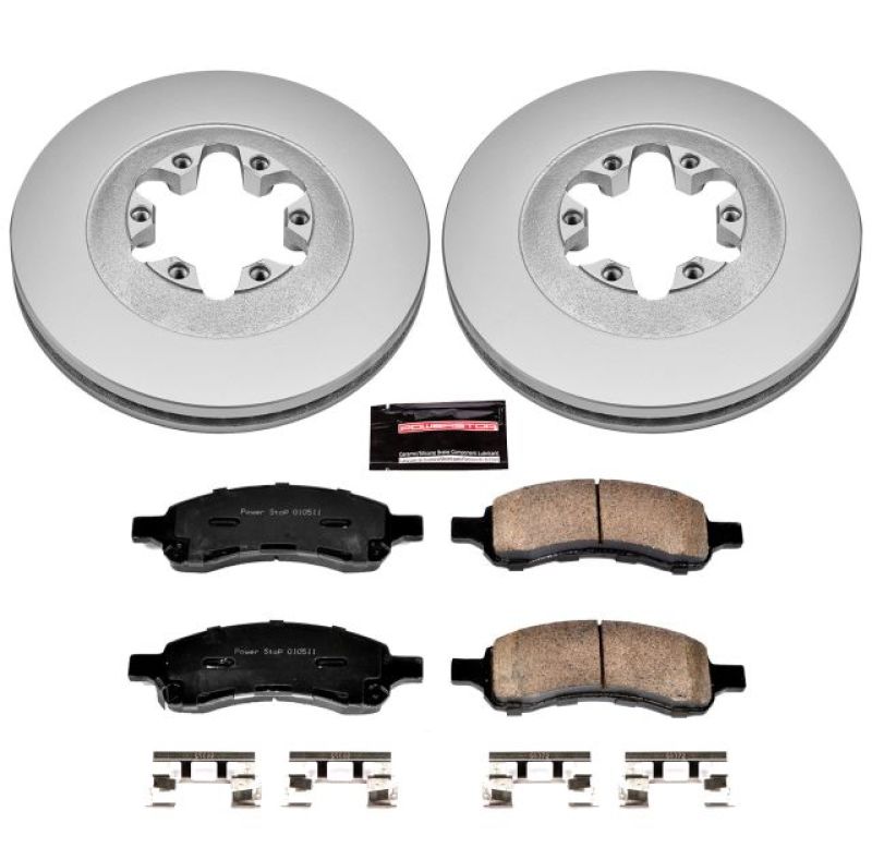 Power Stop 09-12 Chevrolet Colorado Front Z17 Evolution Geomet Coated Brake Kit Brake Kits - Performance Blank PowerStop