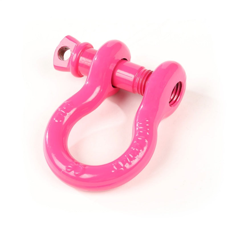 Rugged Ridge Pink 3/4in D-Ring Shackles Shackle Kits Rugged Ridge