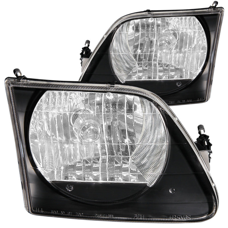 ANZO 1997.5-2003 Ford F-150 Crystal Headlights Black G2 Headlights ANZO