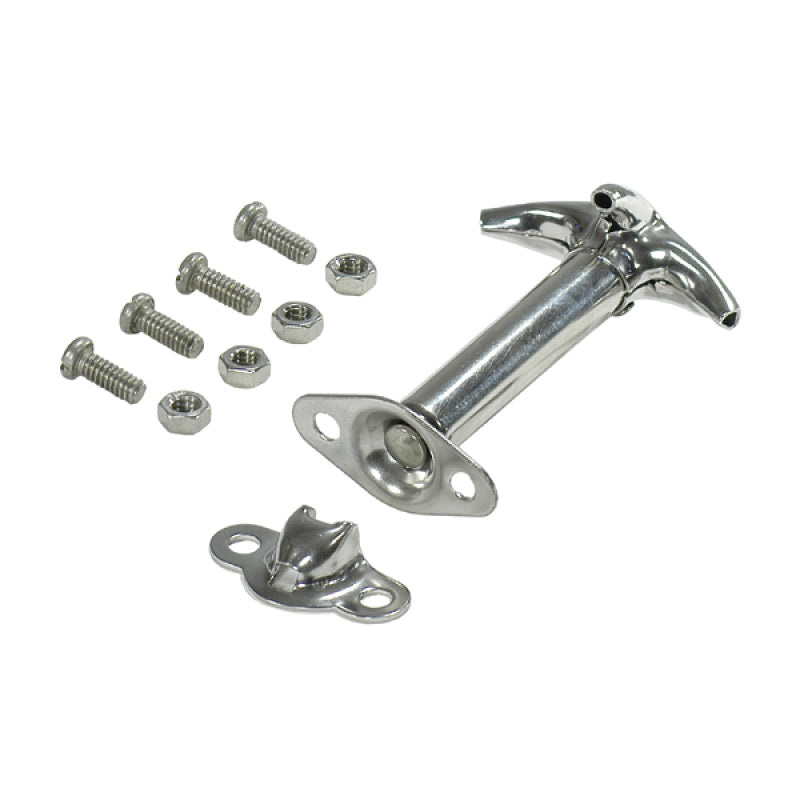 Rugged Ridge 41-95 Jeep Willys / Jeep CJ / Jeep Wrangler Stainless Steel Hood Catch Brackets Rugged Ridge