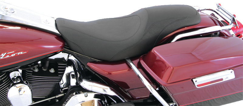 Mustang 97-07 Harley Rd King, 06-07 Street Glide, 00-05 Eagle Std Touring Solo Seat-Black Solo Motorcycle Seats Mustang Motorcycle