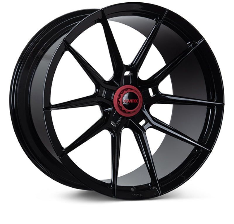 Vossen x Novitec NF10 21x9in - 5x114.3 BP - ET35 - Gloss Black Ferrari 488 / F8 Front Wheel Wheels - Forged Vossen