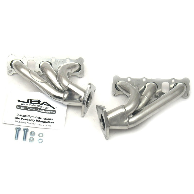 JBA 04-15 Nissan 4.0L V6 1-5/8in Primary Silver Ctd Cat4Ward Header Headers & Manifolds JBA