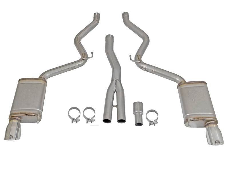 aFe MACHForce XP Exhausts Cat-Back SS-304 EXH w/ Polished Tips 15-16 Ford Mustang EcoBoost 2.3L (t) Catback aFe