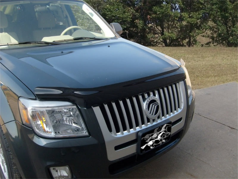 Stampede 2008-2011 Mercury Mariner Vigilante Premium Hood Protector - Smoke Hood Deflectors Stampede