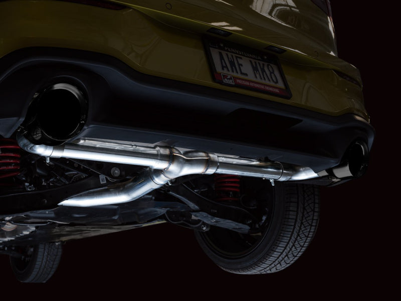 AWE 2022 VW GTI MK8 Track Edition Exhaust - Diamond Black Tips Catback AWE Tuning