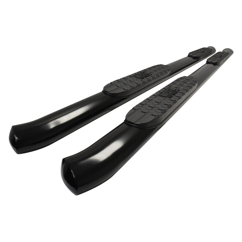Westin 2022 Toyota Tundra CrewMax PRO TRAXX 4 Oval Nerf Step Bars - Black Nerf Bars Westin
