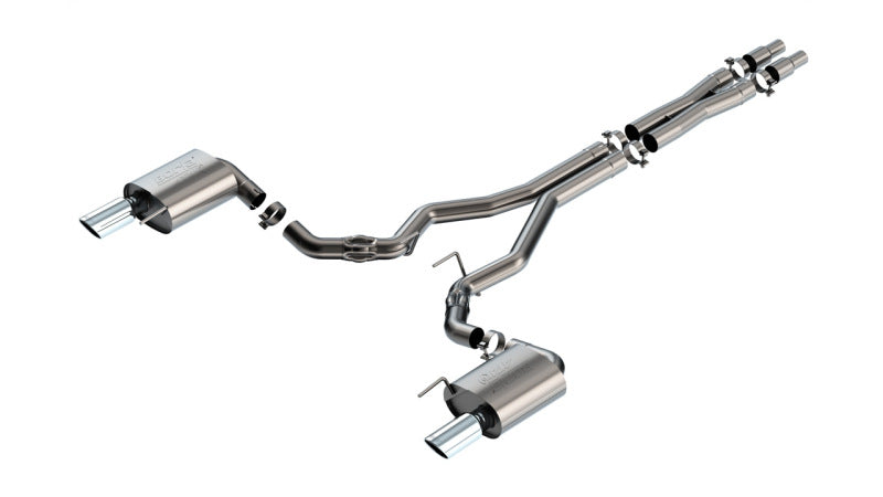 Borla 2024 Ford Mustang GT 5.0L V8 w/o Active Exhaust ATAK Cat-Back Exhaust System Catback Borla