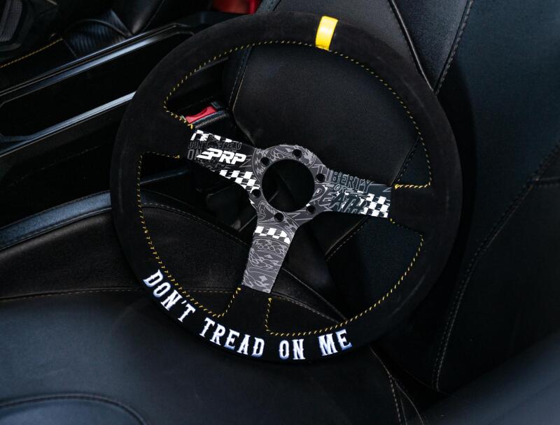 PRP Deep Dish Suede Steering Wheel - Dont Tread on Me Steering Wheels PRP Seats